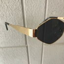 Óculos de Sol Retrô da moda Fashion UV400 Haste Dourada