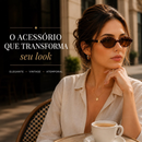 Óculos de Sol Feminino Oval Vintage Retrô UV400 Elegante Moda
