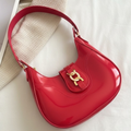 Bolsa Feminina Baguete Média De Ombro Estilosa Casual